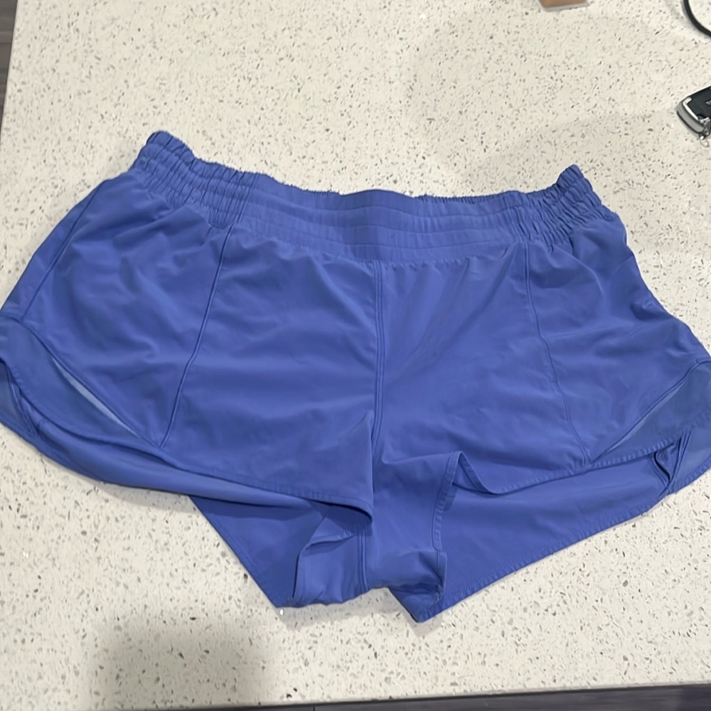 purple lululemon shorts size 14